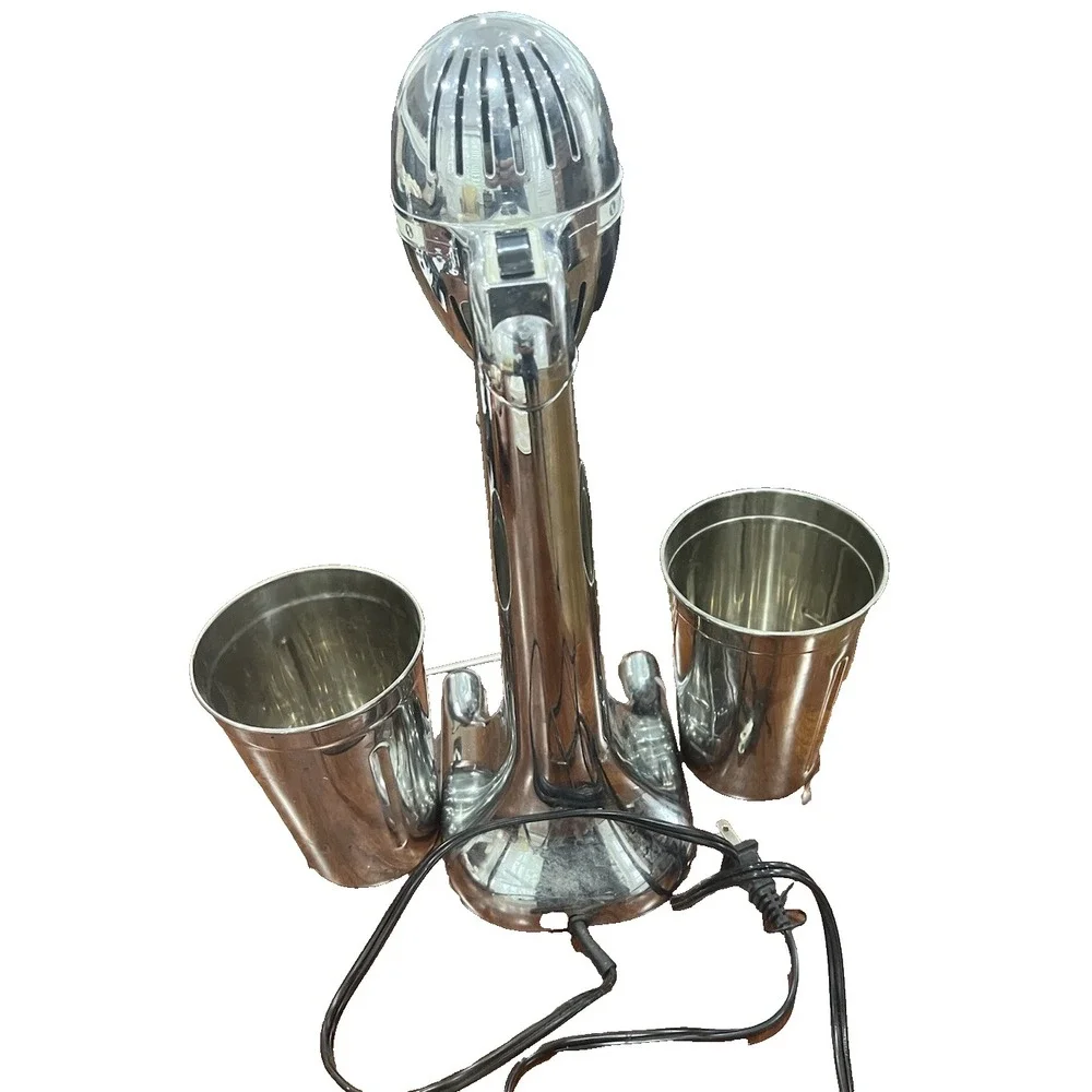 Hamilton Beach Classic Drink Master and Milkshake Maker, Chrome Model 730C WORKS